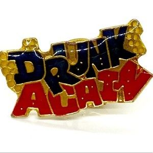 Humorous Pin Drunk Again hat pin lapel‎ vest jacket trucker hat pin camping pin